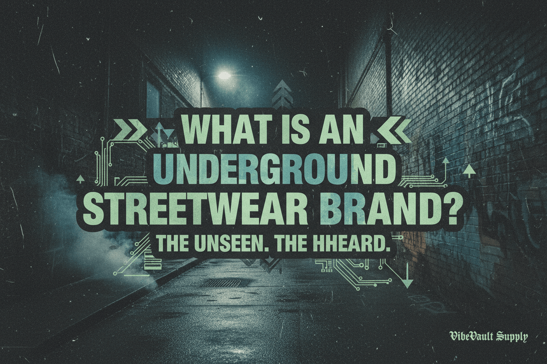 What Is An Underground Streetwear Brand? The Rise Of Independent Fashion Culture - VibeVaultSupply