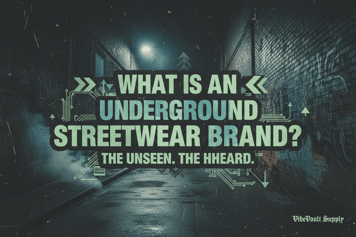 What Is An Underground Streetwear Brand? The Rise Of Independent Fashion Culture - VibeVaultSupply