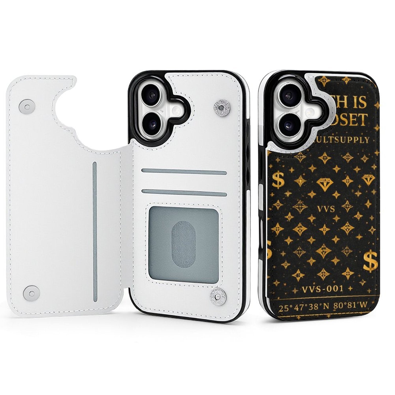 Wealth Is A Mindset iPhone Case – Black & Gold Luxury Phone Case | VibeVaultSupply - VibeVaultSupply