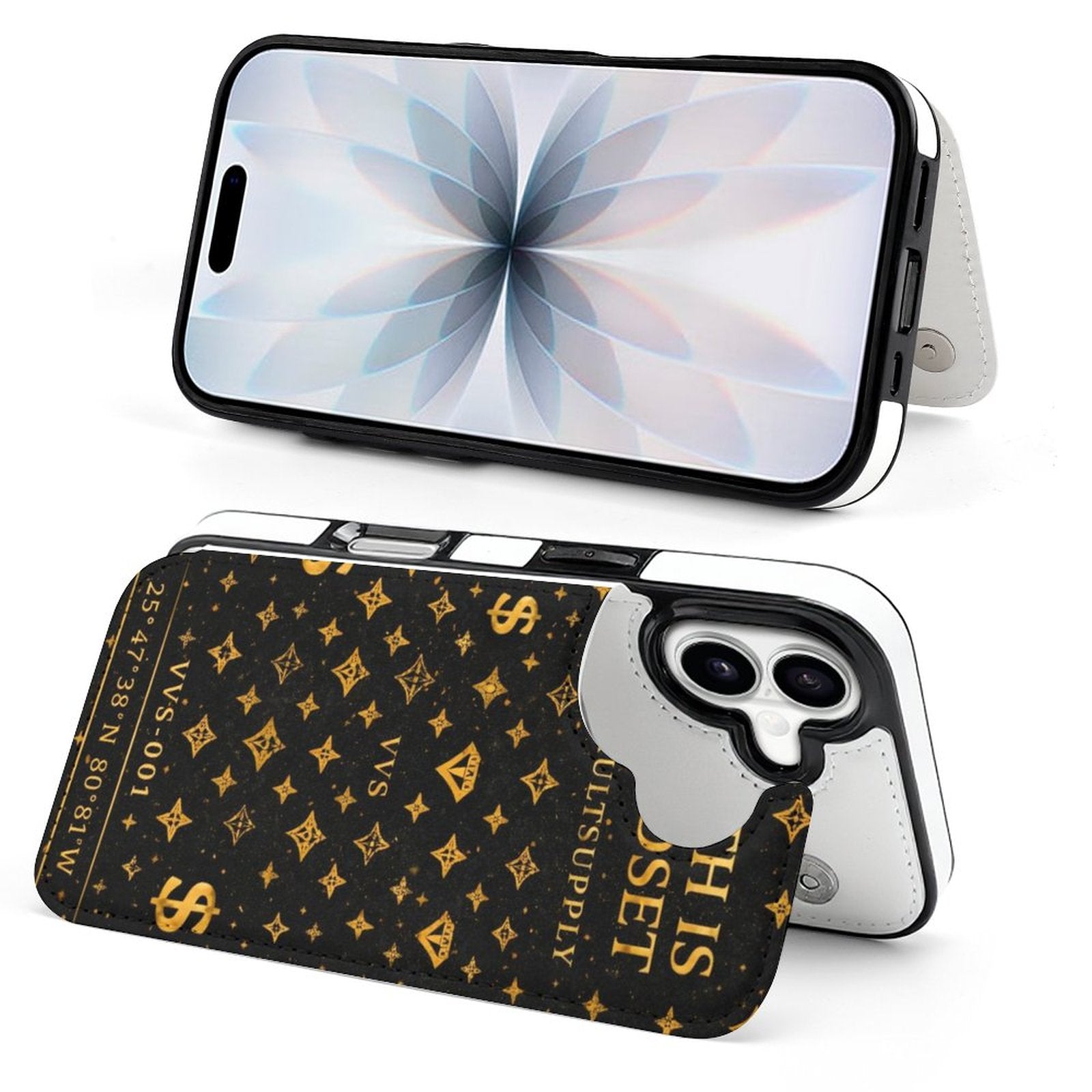 Wealth Is A Mindset iPhone Case – Black & Gold Luxury Phone Case | VibeVaultSupply - VibeVaultSupply