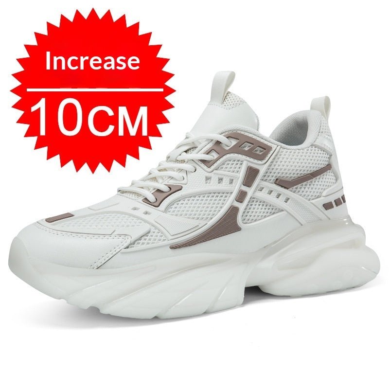 VibeVaultSupply Elevate Sneakers – Height Boosting Breathable Mesh Shoes | Invisible Lift Casual Trainers - VibeVaultSupply