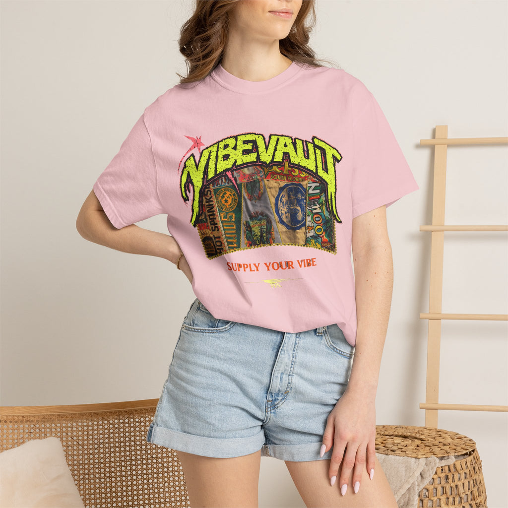 VVS Retro Collage Graphic Tee – Vintage Streetwear T-Shirt | VibeVault Supply - VibeVaultSupply