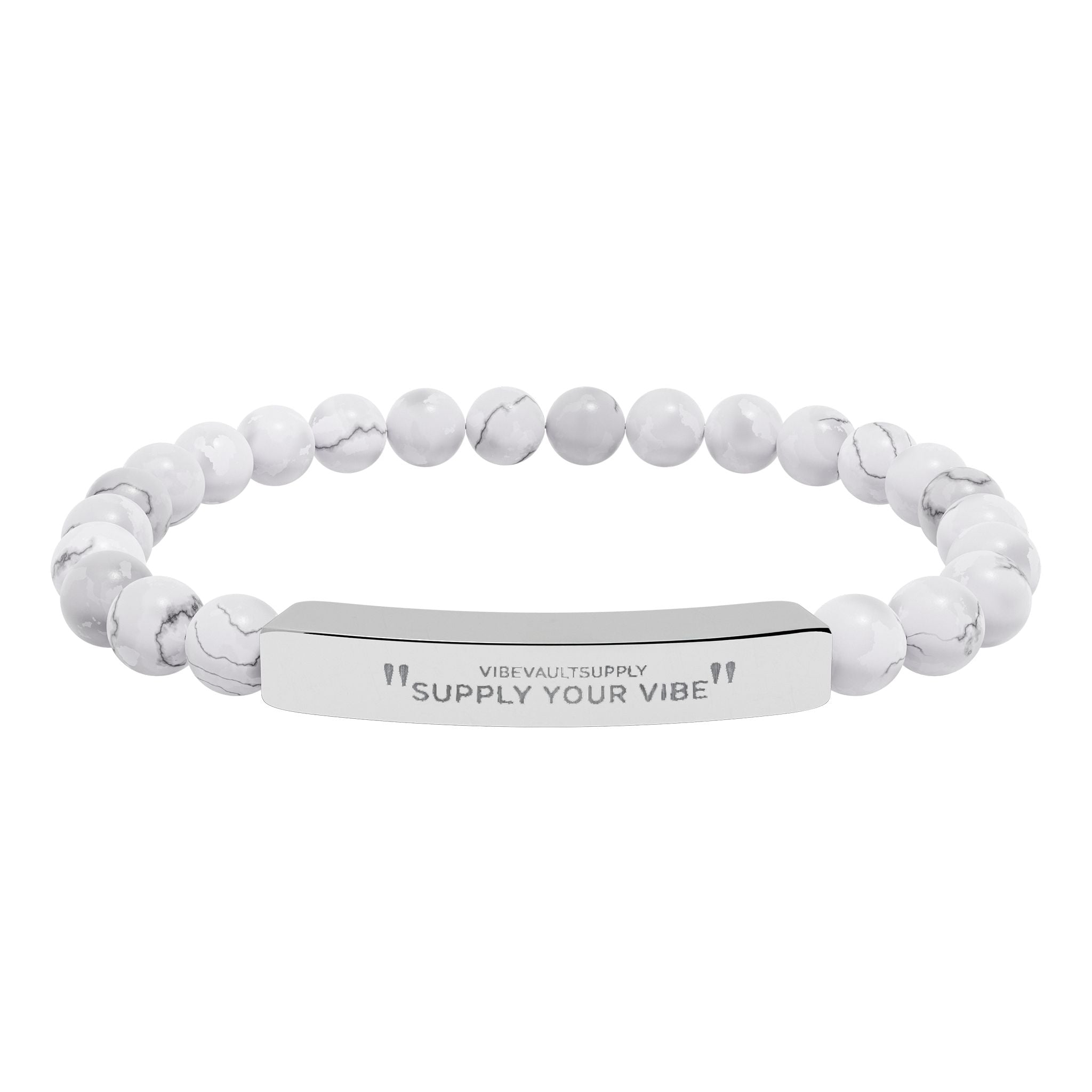 Engraved Stone Bracelet – Personalized Gemstone Bead Bracelet | VibeVaultSupply - VibeVaultSupply