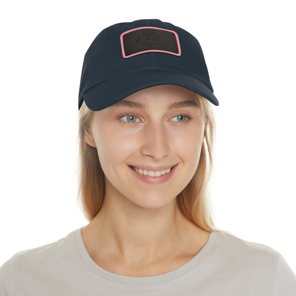 Leather Patch Dad Hat – Minimal Classic Baseball Cap | VibeVault Supply - VibeVaultSupply