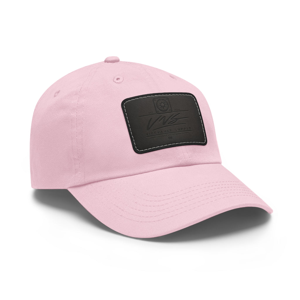 Leather Patch Dad Hat – Minimal Classic Baseball Cap | VibeVault Supply - VibeVaultSupply