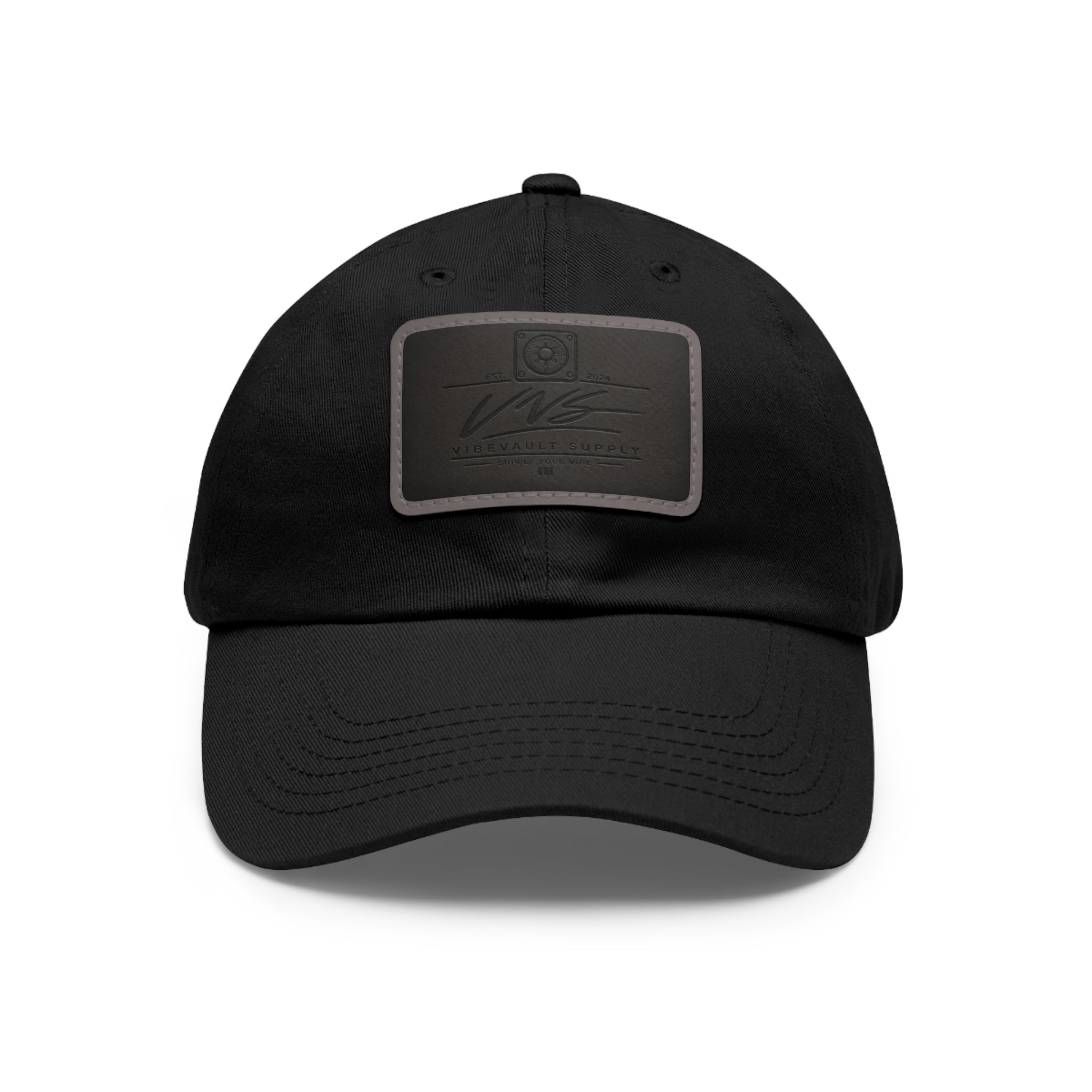 Leather Patch Dad Hat – Minimal Classic Baseball Cap | VibeVault Supply - VibeVaultSupply