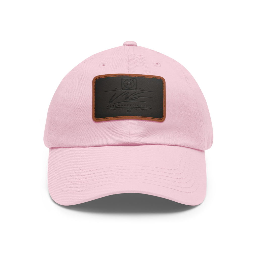 Leather Patch Dad Hat – Minimal Classic Baseball Cap | VibeVault Supply - VibeVaultSupply