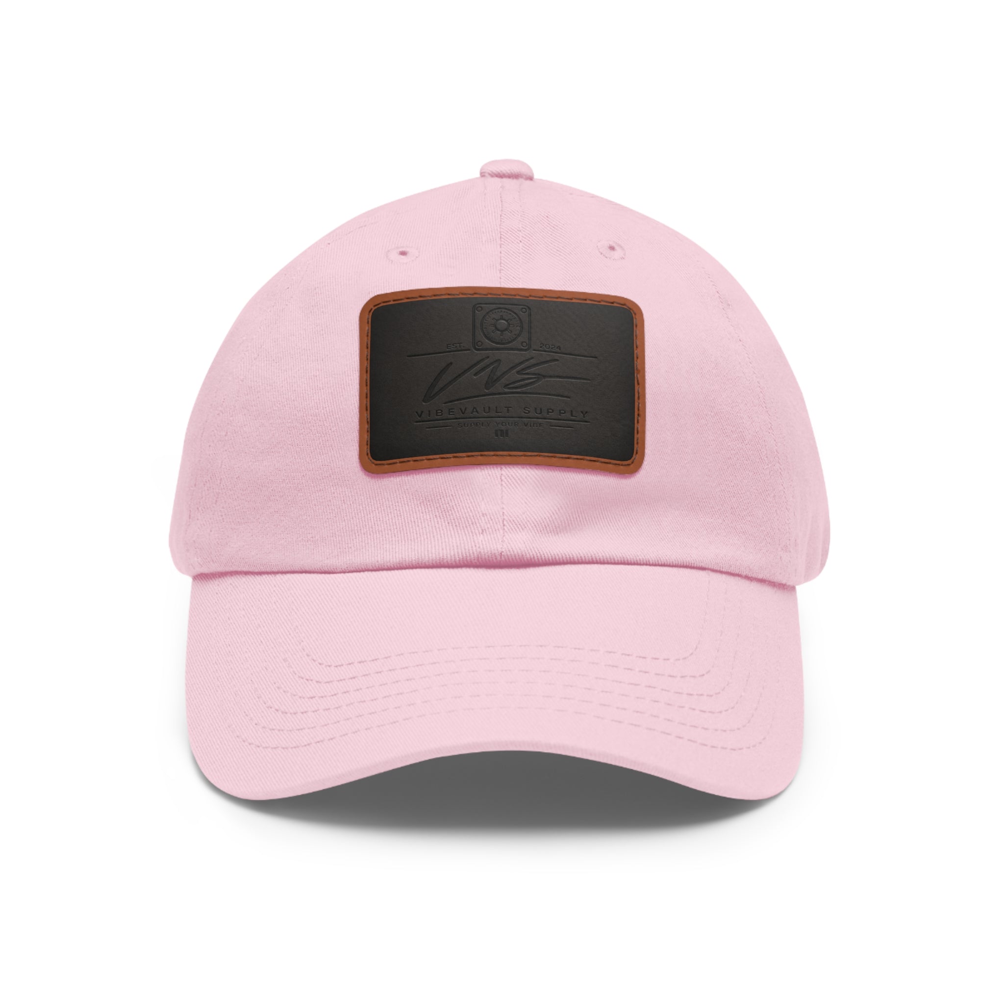 Leather Patch Dad Hat – Minimal Classic Baseball Cap | VibeVault Supply - VibeVaultSupply