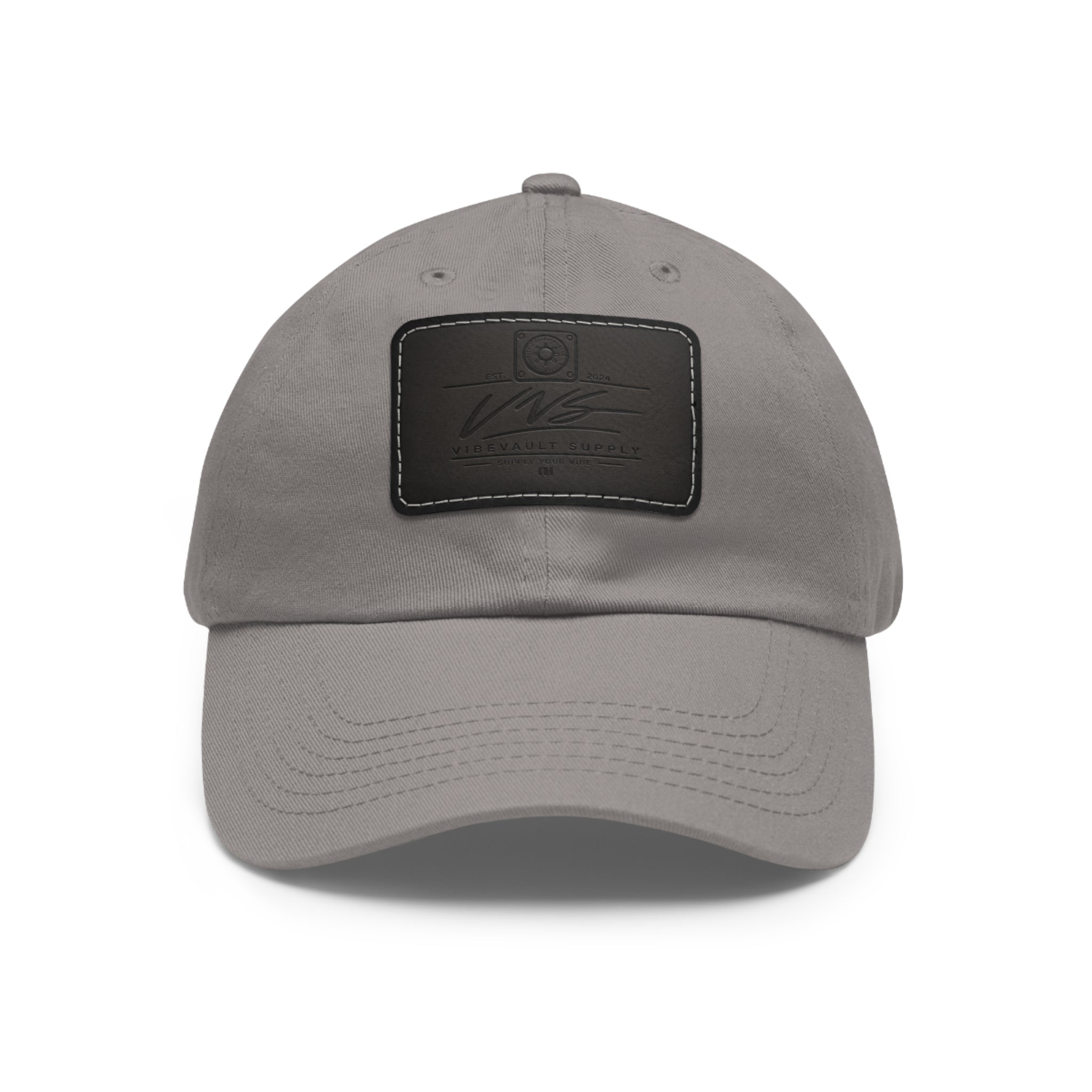 Leather Patch Dad Hat – Minimal Classic Baseball Cap | VibeVault Supply - VibeVaultSupply