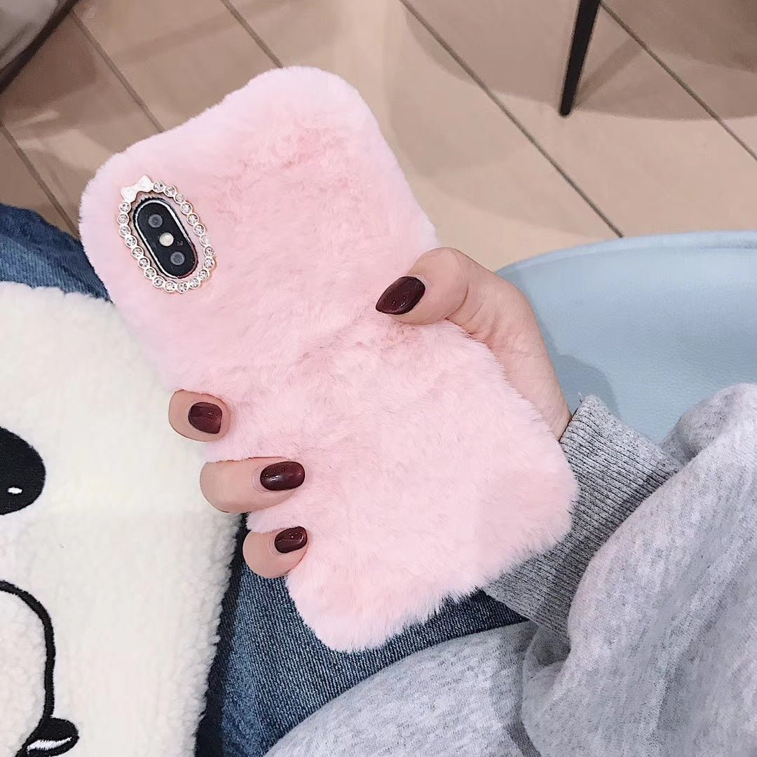 Plush Fur Phone Case – Cozy Aesthetic Soft iPhone Case | VibeVault Supply - VibeVaultSupply