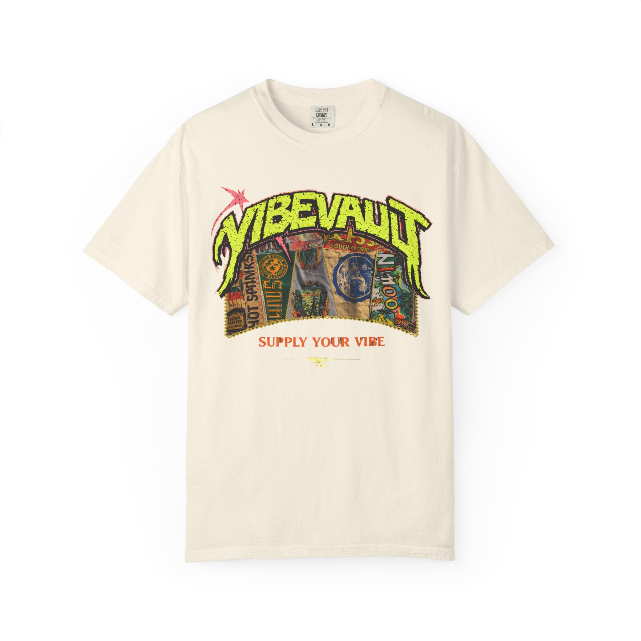 VVS Retro Collage Graphic Tee – Vintage Streetwear T-Shirt | VibeVault Supply - VibeVaultSupply