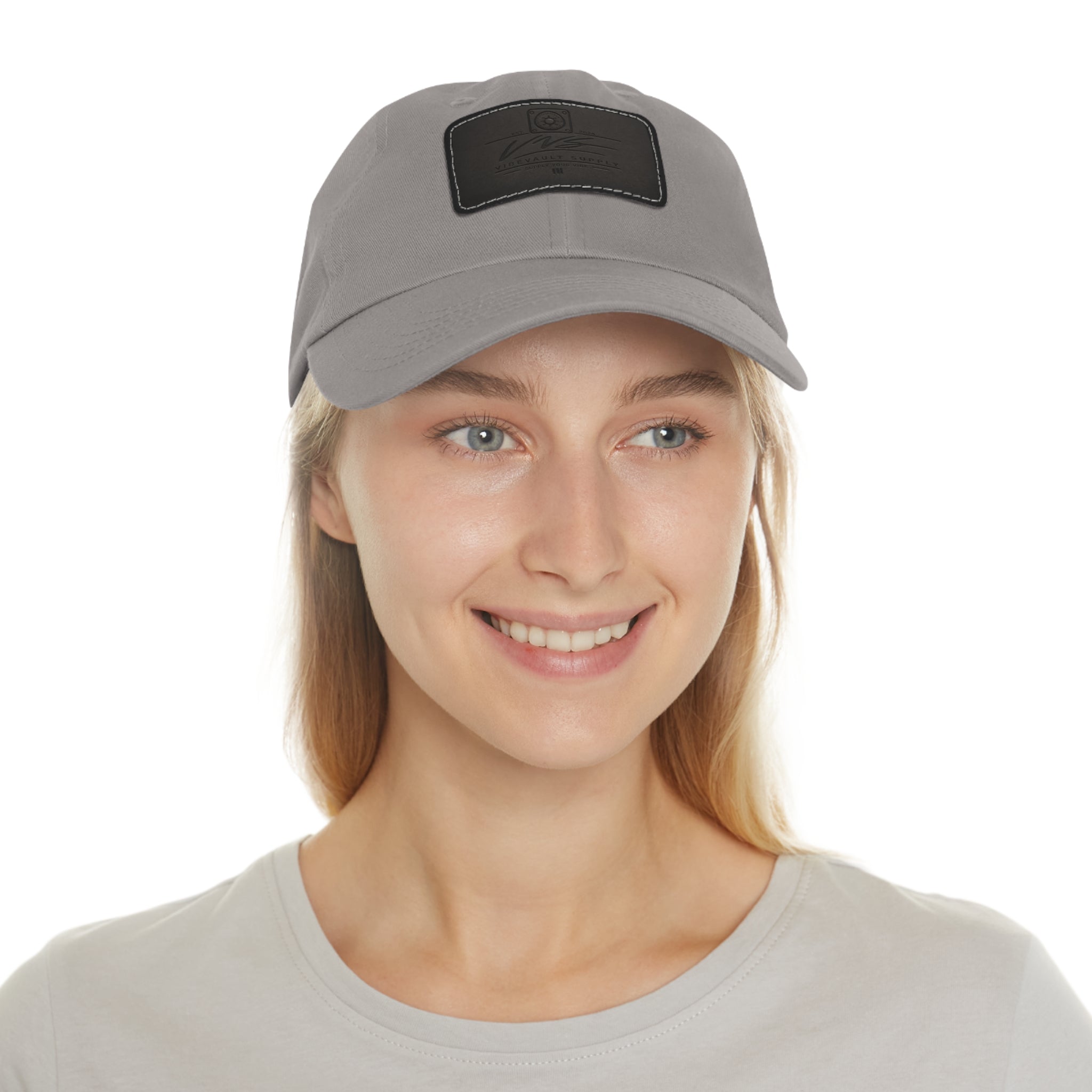 Leather Patch Dad Hat – Minimal Classic Baseball Cap | VibeVault Supply - VibeVaultSupply