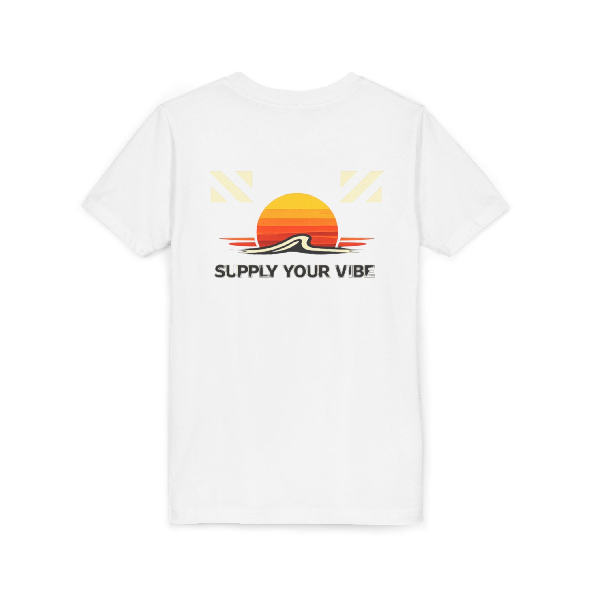 Youth Tee — "Supply Your Vibe" Sunset Graphic - VibeVaultSupply