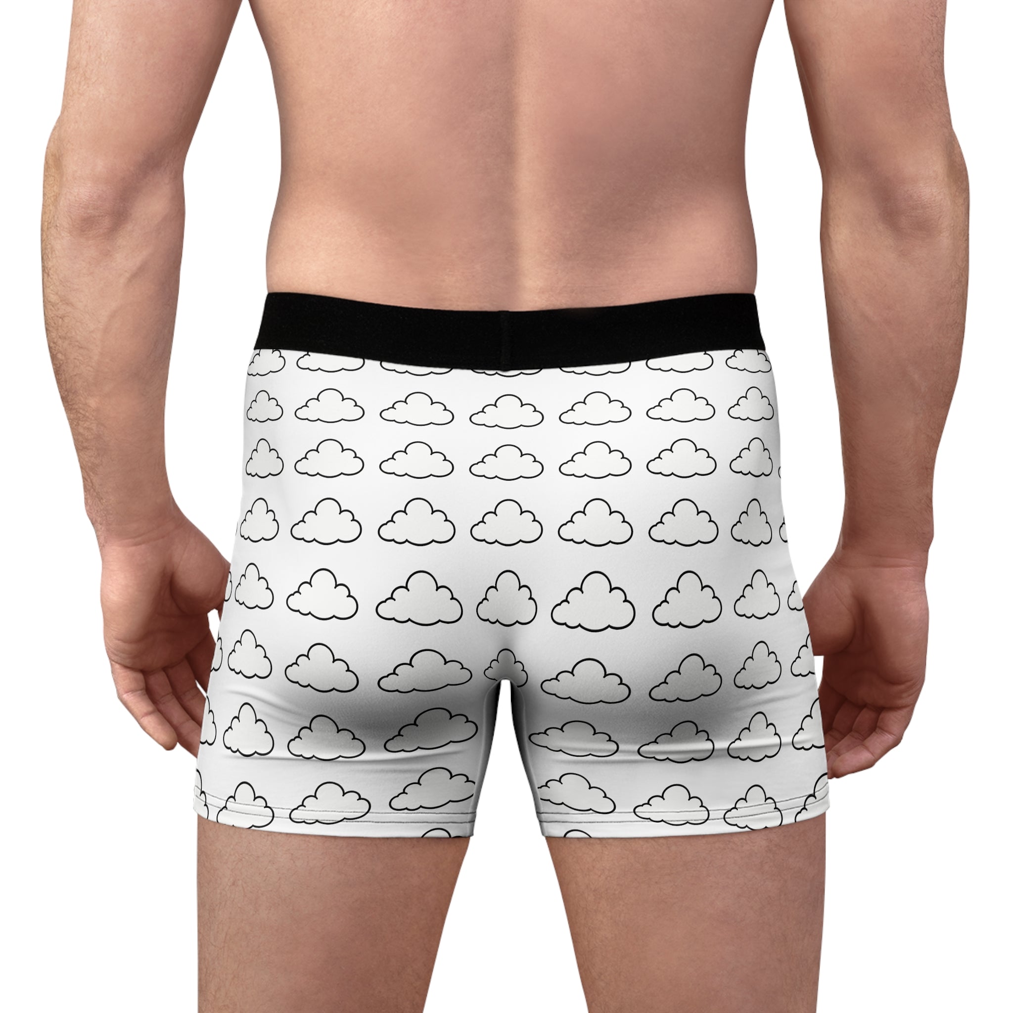 Cloud Pattern Boxer Briefs — “Supply Your Vibe” Printed Men’s Underwear - VibeVaultSupply