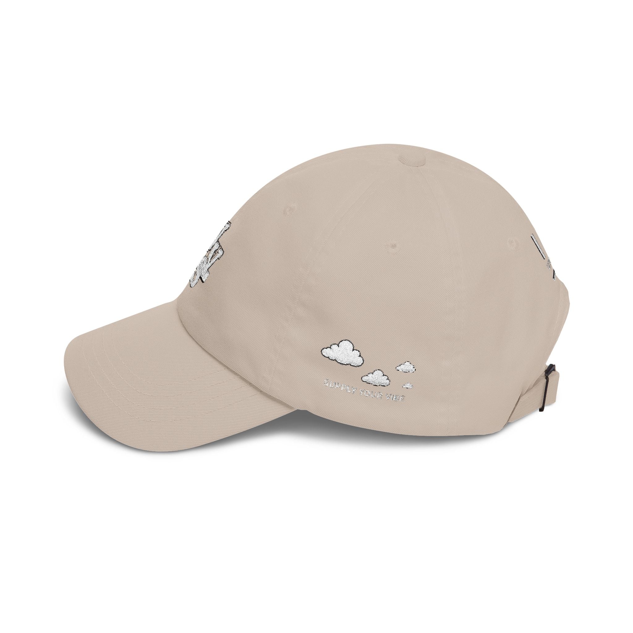Minimal Logo Dad Cap – Distressed VVS Baseball Hat | VibeVaultSupply - VibeVaultSupply