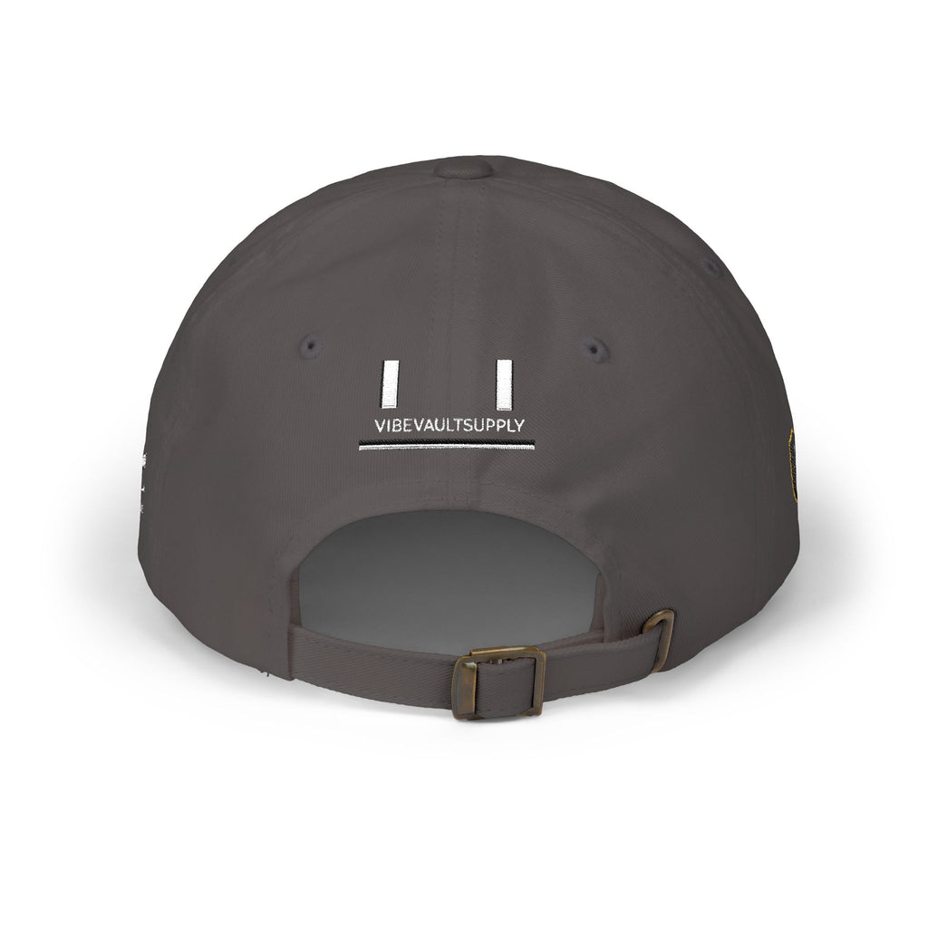 Minimal Logo Dad Cap – Distressed VVS Baseball Hat | VibeVaultSupply - VibeVaultSupply
