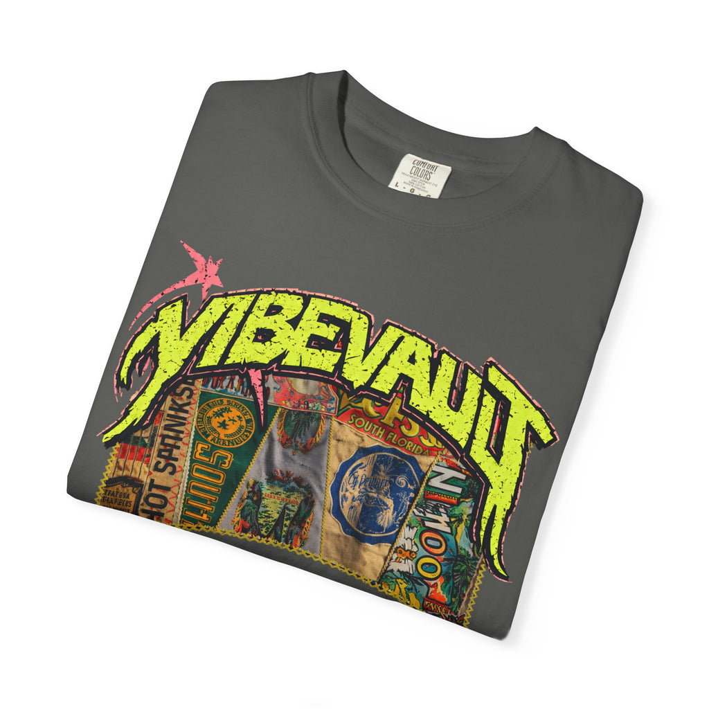 VVS Retro Collage Graphic Tee – Vintage Streetwear T-Shirt | VibeVault Supply - VibeVaultSupply