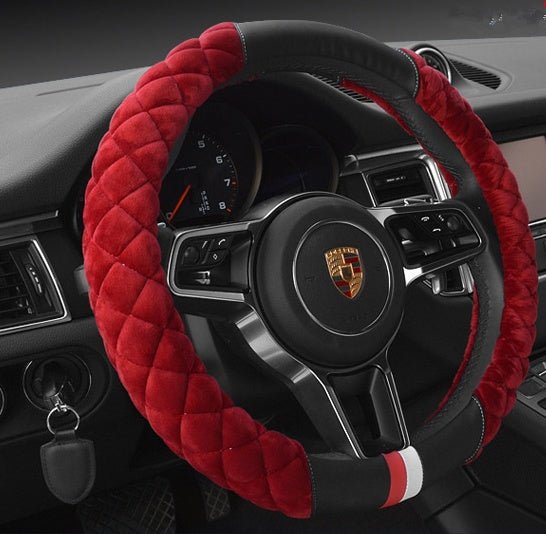 Luxury Anti - Slip Steering Wheel Cover for Cars - VibeVaultSupply