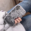 Plush Fur Phone Case – Cozy Aesthetic Soft iPhone Case | VibeVault Supply - VibeVaultSupply