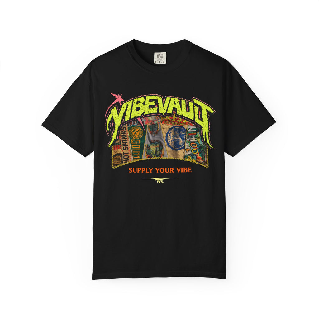 VVS Retro Collage Graphic Tee – Vintage Streetwear T-Shirt | VibeVault Supply - VibeVaultSupply