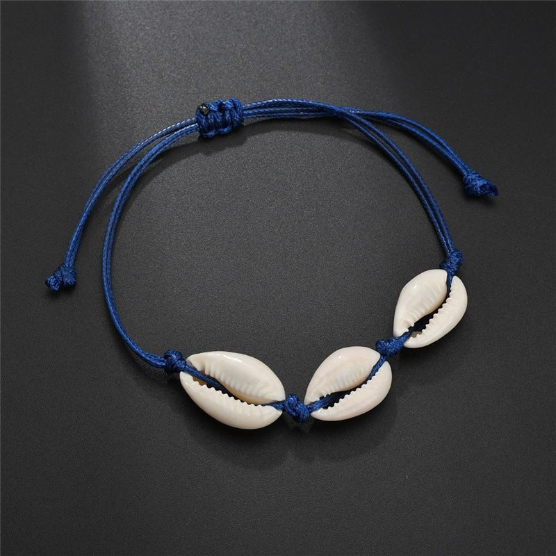 Cowrie Shell Bracelet – Adjustable Beach Bracelet | Boho Coastal Jewelry for Men & Women (Multiple Colors) - VibeVaultSupply
