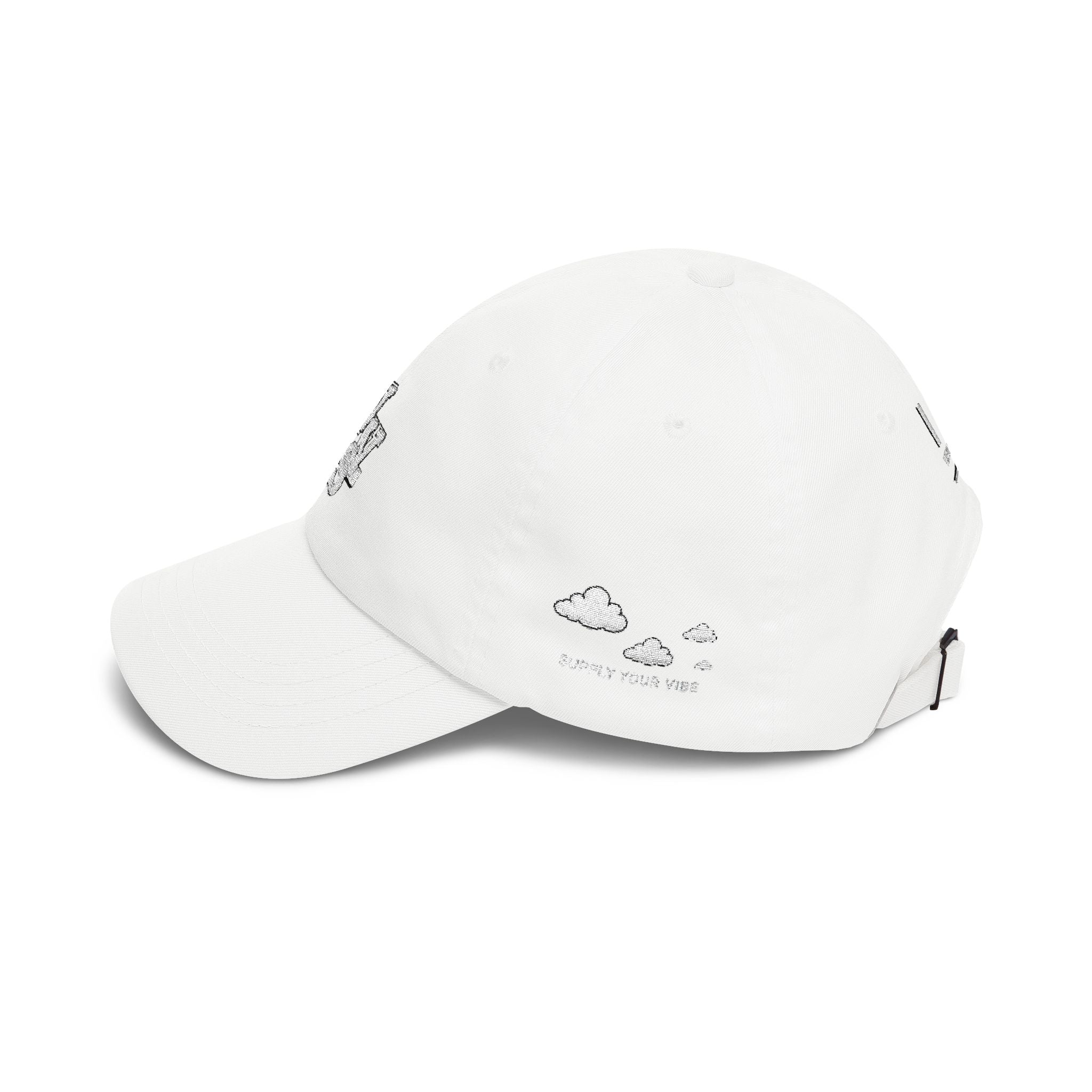 Minimal Logo Dad Cap – Distressed VVS Baseball Hat | VibeVaultSupply - VibeVaultSupply