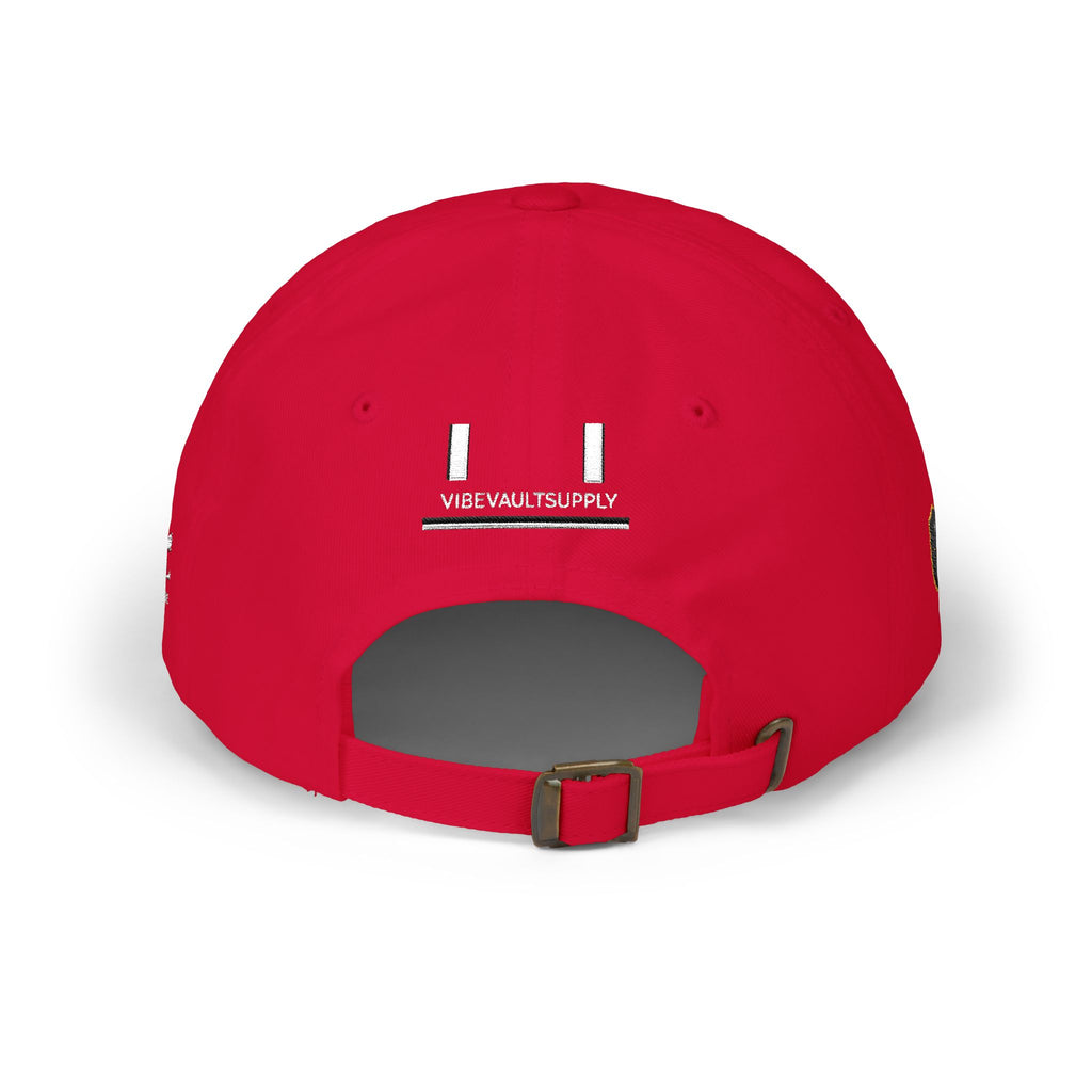 Minimal Logo Dad Cap – Distressed VVS Baseball Hat | VibeVaultSupply - VibeVaultSupply