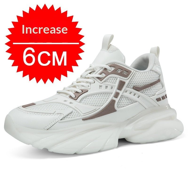 VibeVaultSupply Elevate Sneakers – Height Boosting Breathable Mesh Shoes | Invisible Lift Casual Trainers - VibeVaultSupply