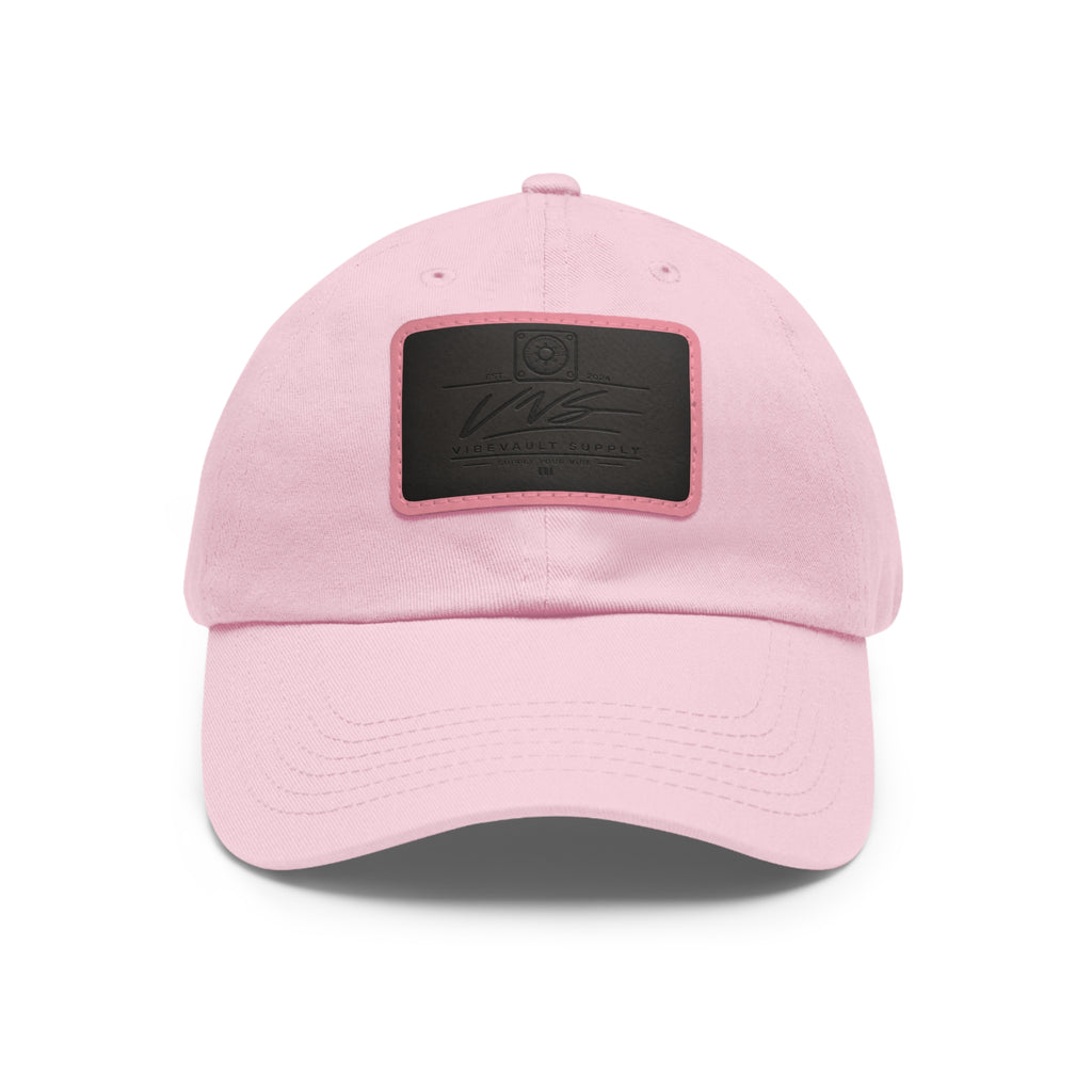 Leather Patch Dad Hat – Minimal Classic Baseball Cap | VibeVault Supply - VibeVaultSupply