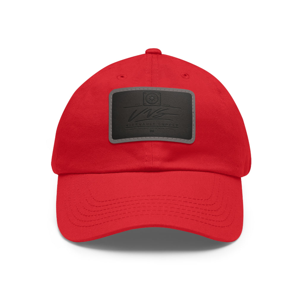 Leather Patch Dad Hat – Minimal Classic Baseball Cap | VibeVault Supply - VibeVaultSupply