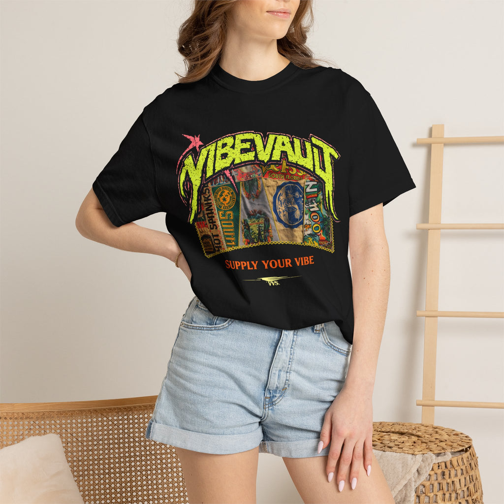 VVS Retro Collage Graphic Tee – Vintage Streetwear T-Shirt | VibeVault Supply - VibeVaultSupply