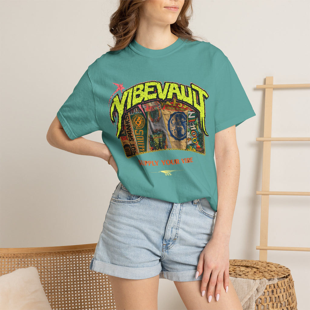 VVS Retro Collage Graphic Tee – Vintage Streetwear T-Shirt | VibeVault Supply - VibeVaultSupply