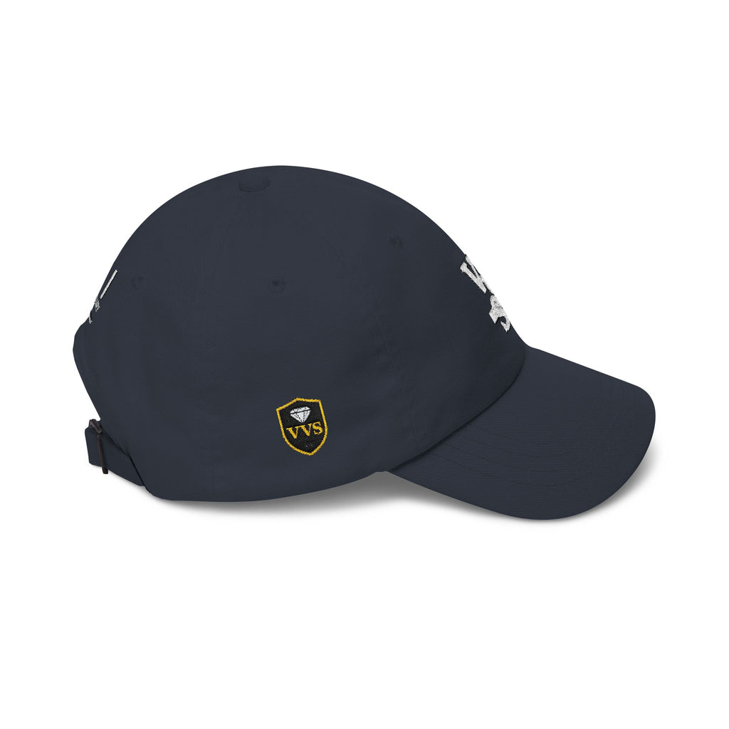 Minimal Logo Dad Cap – Distressed VVS Baseball Hat | VibeVaultSupply - VibeVaultSupply