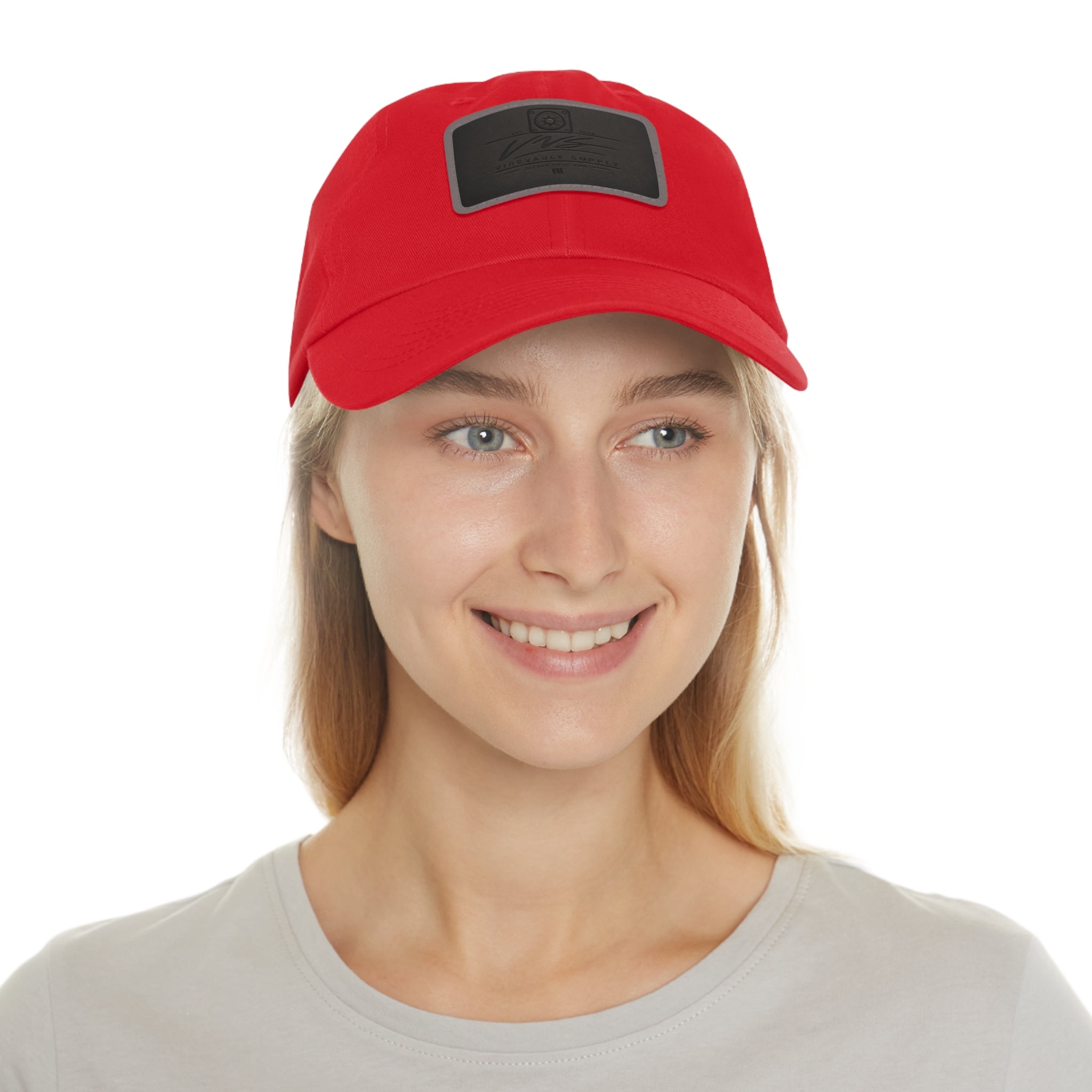 Leather Patch Dad Hat – Minimal Classic Baseball Cap | VibeVault Supply - VibeVaultSupply