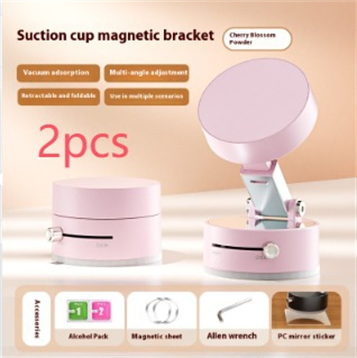 Foldable Magnetic Vacuum Car Phone Mount for Hands-Free Navigation - VibeVaultSupply - VibeVaultSupply