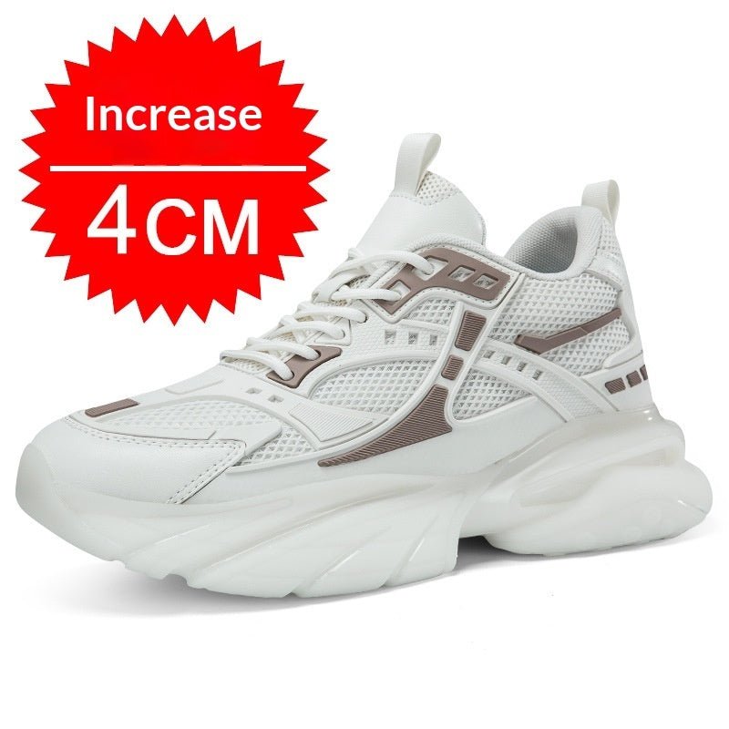VibeVaultSupply Elevate Sneakers – Height Boosting Breathable Mesh Shoes | Invisible Lift Casual Trainers - VibeVaultSupply
