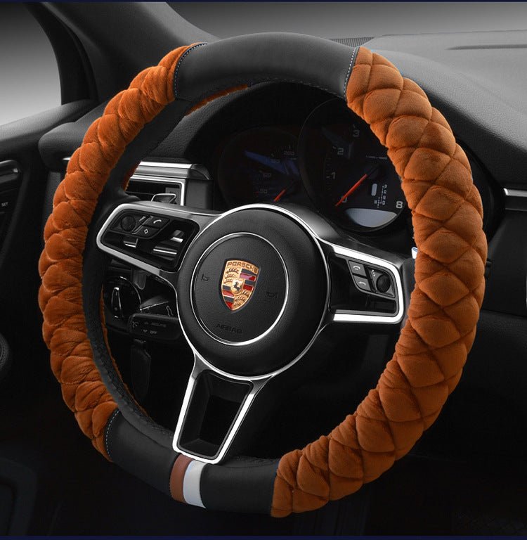 Luxury Anti - Slip Steering Wheel Cover for Cars - VibeVaultSupply
