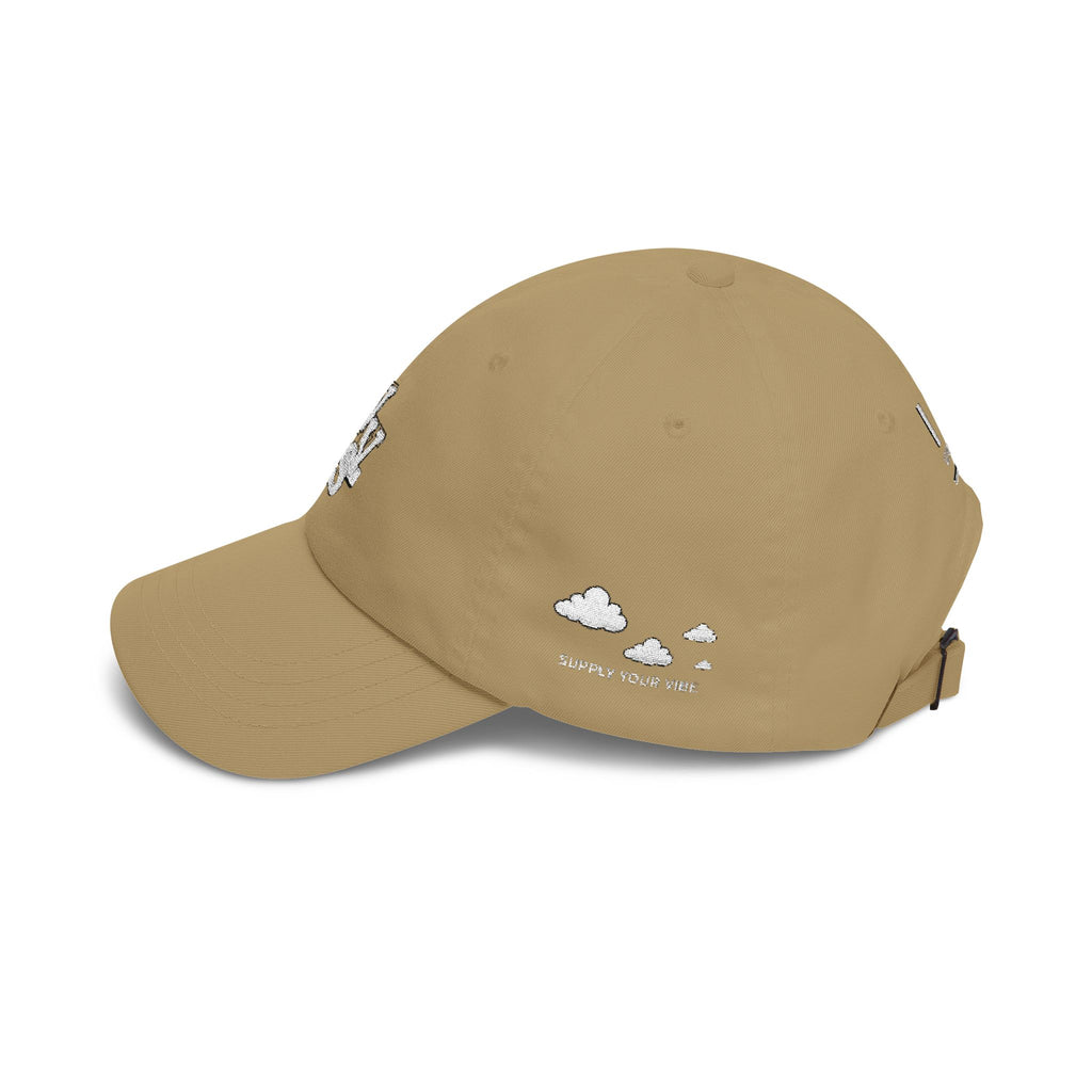 Minimal Logo Dad Cap – Distressed VVS Baseball Hat | VibeVaultSupply - VibeVaultSupply