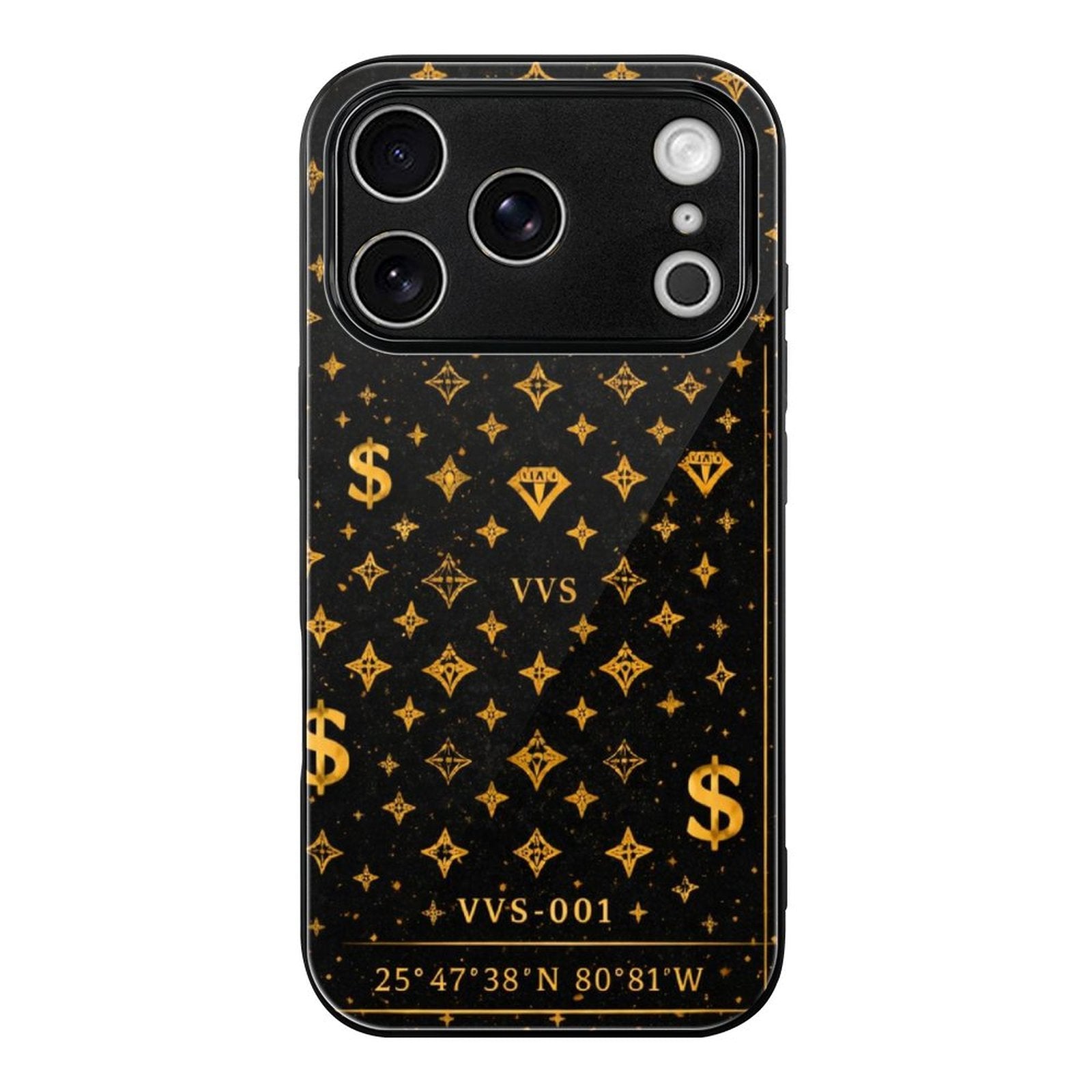 Wealth Is A Mindset Glass iPhone Case – Black & Gold Luxury Phone Case | VibeVaultSupply - VibeVaultSupply