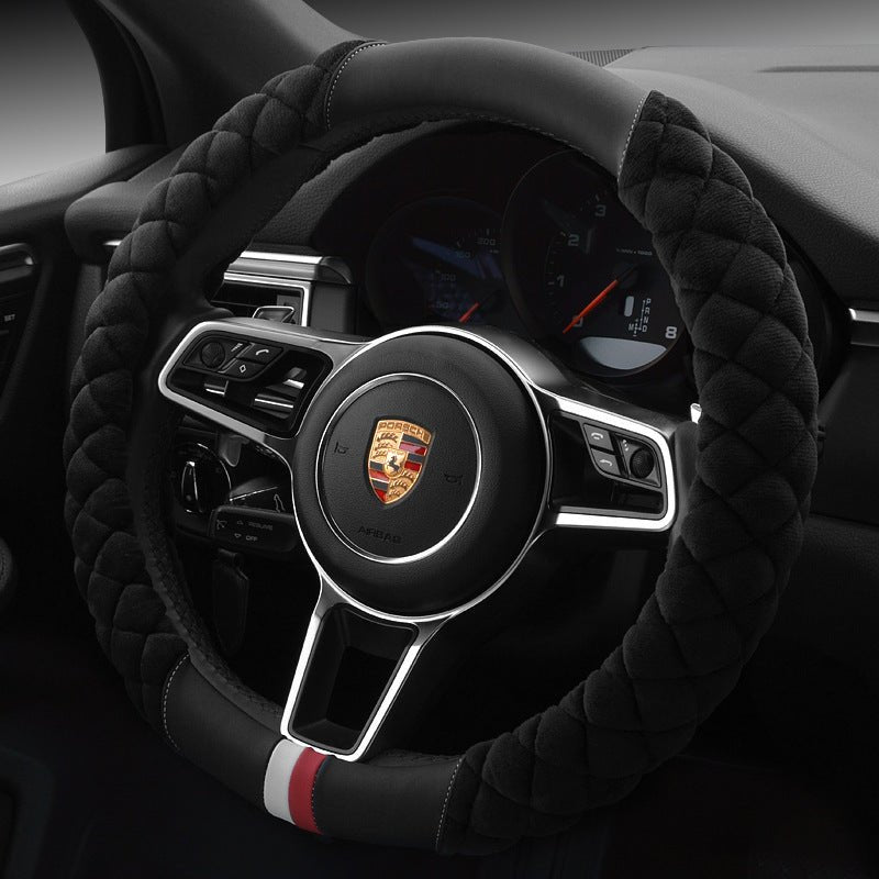 Luxury Anti - Slip Steering Wheel Cover for Cars - VibeVaultSupply