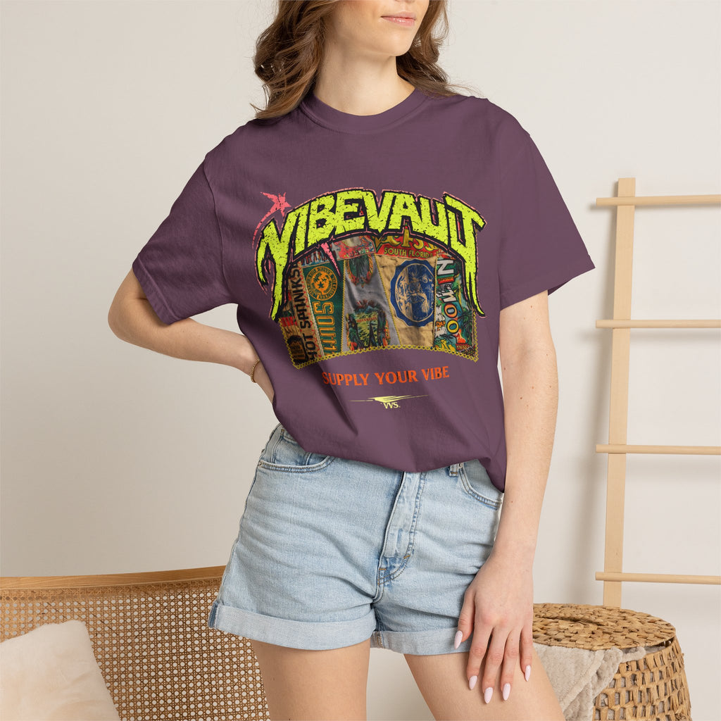 VVS Retro Collage Graphic Tee – Vintage Streetwear T-Shirt | VibeVault Supply - VibeVaultSupply