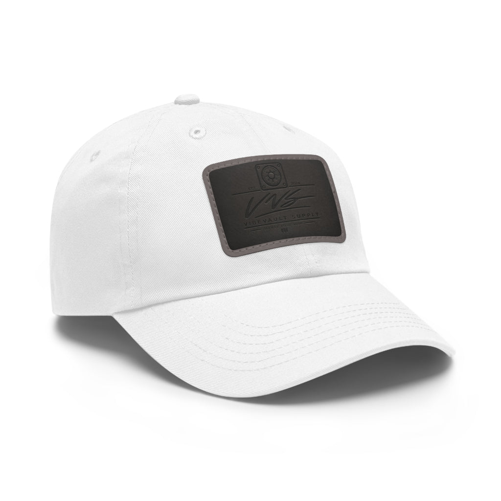 Leather Patch Dad Hat – Minimal Classic Baseball Cap | VibeVault Supply - VibeVaultSupply