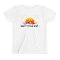 Youth Tee — "Supply Your Vibe" Sunset Graphic - VibeVaultSupply