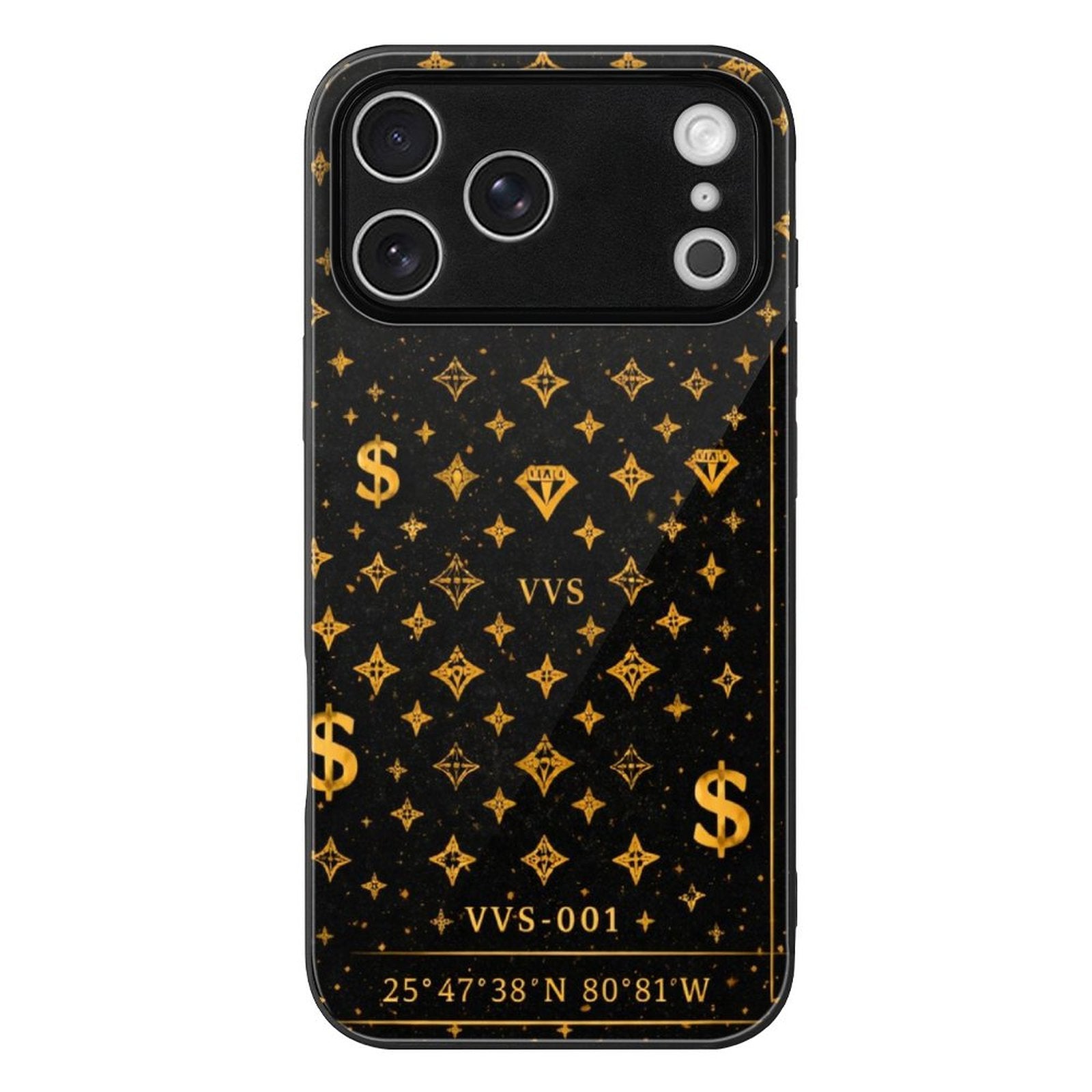 Wealth Is A Mindset Glass iPhone Case – Black & Gold Luxury Phone Case | VibeVaultSupply - VibeVaultSupply
