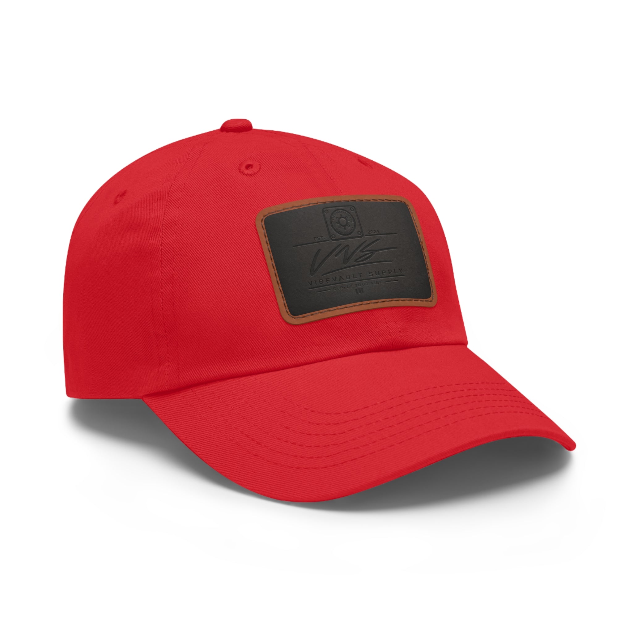 Leather Patch Dad Hat – Minimal Classic Baseball Cap | VibeVault Supply - VibeVaultSupply