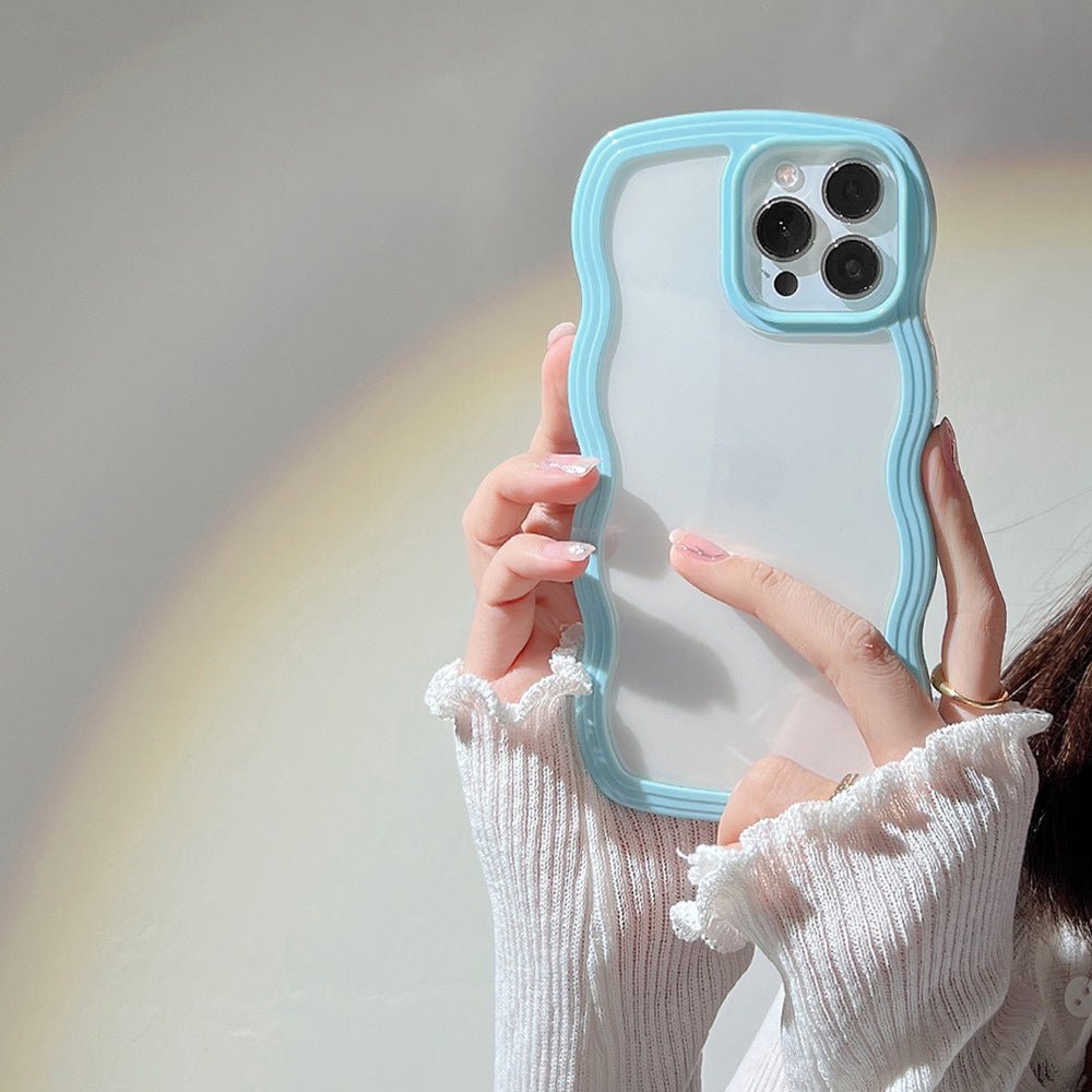 Wave Edge Phone Case – Candy Color Slim Protective iPhone Case | VibeVault Supply - VibeVaultSupply