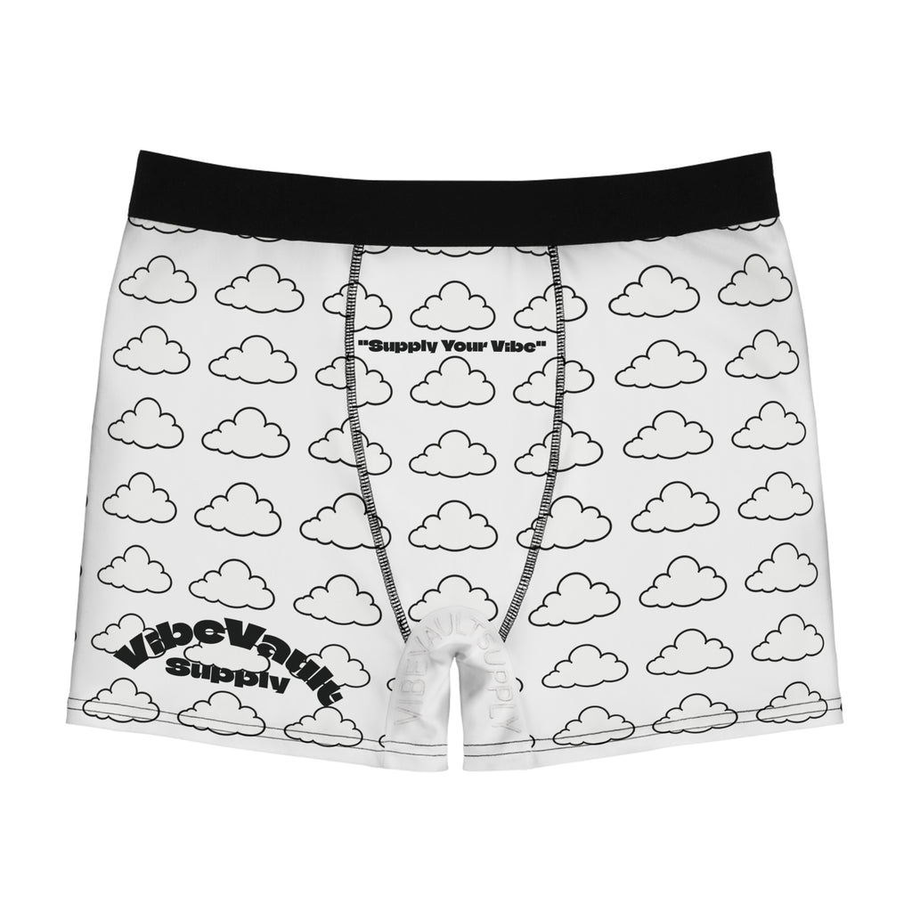 Cloud Pattern Boxer Briefs — “Supply Your Vibe” Printed Men’s Underwear - VibeVaultSupply