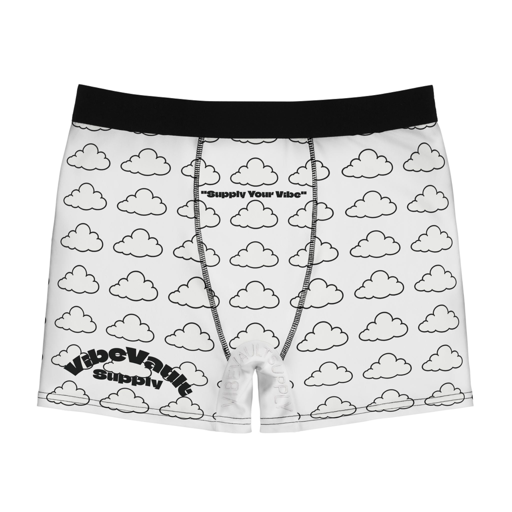Cloud Pattern Boxer Briefs — “Supply Your Vibe” Printed Men’s Underwear - VibeVaultSupply