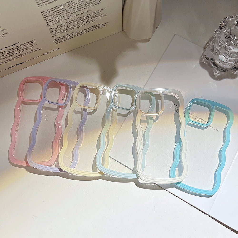 Wave Edge Phone Case – Candy Color Slim Protective iPhone Case | VibeVault Supply - VibeVaultSupply