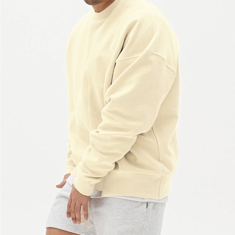 Men's Oversized Minimalist Crewneck Sweatshirt - VibeVaultSupply